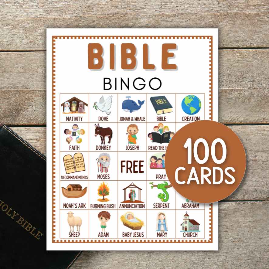 100 BIBLE BINGO CARDS - Image 3