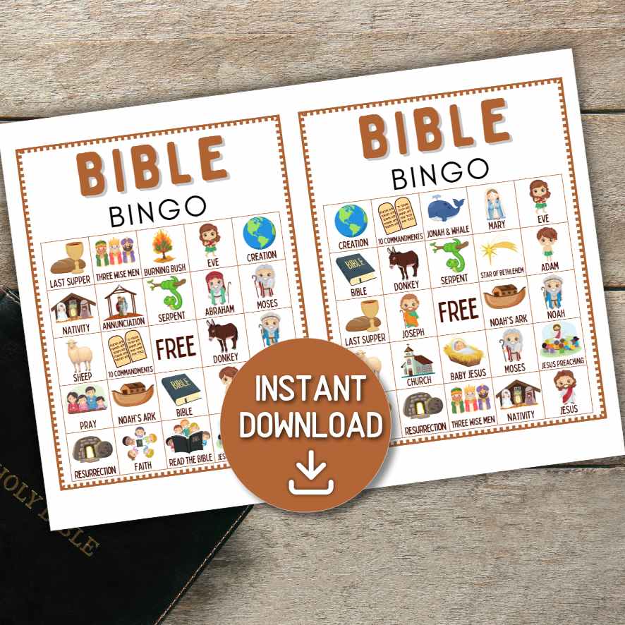 100 BIBLE BINGO CARDS - Image 6