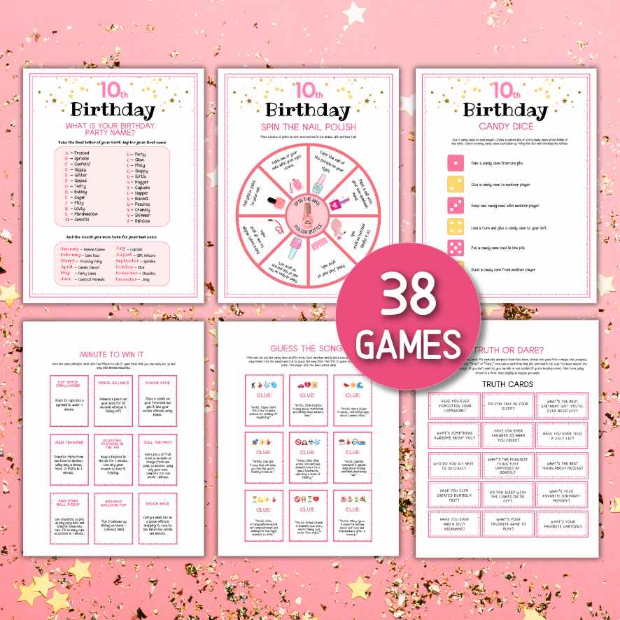 10TH BIRTHDAY PARTY GAMES PRINTABLE - Image 3