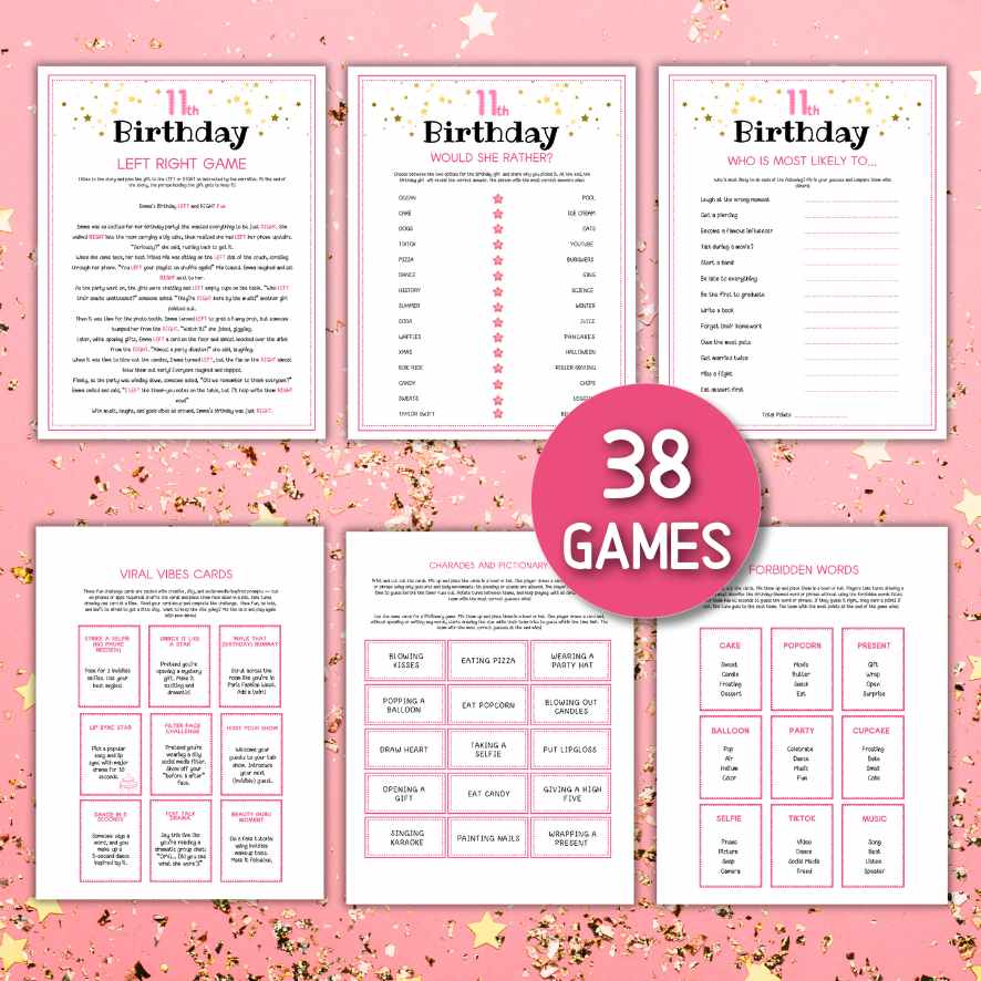 11TH BIRTHDAY PARTY GAMES PRINTABLE - Image 2