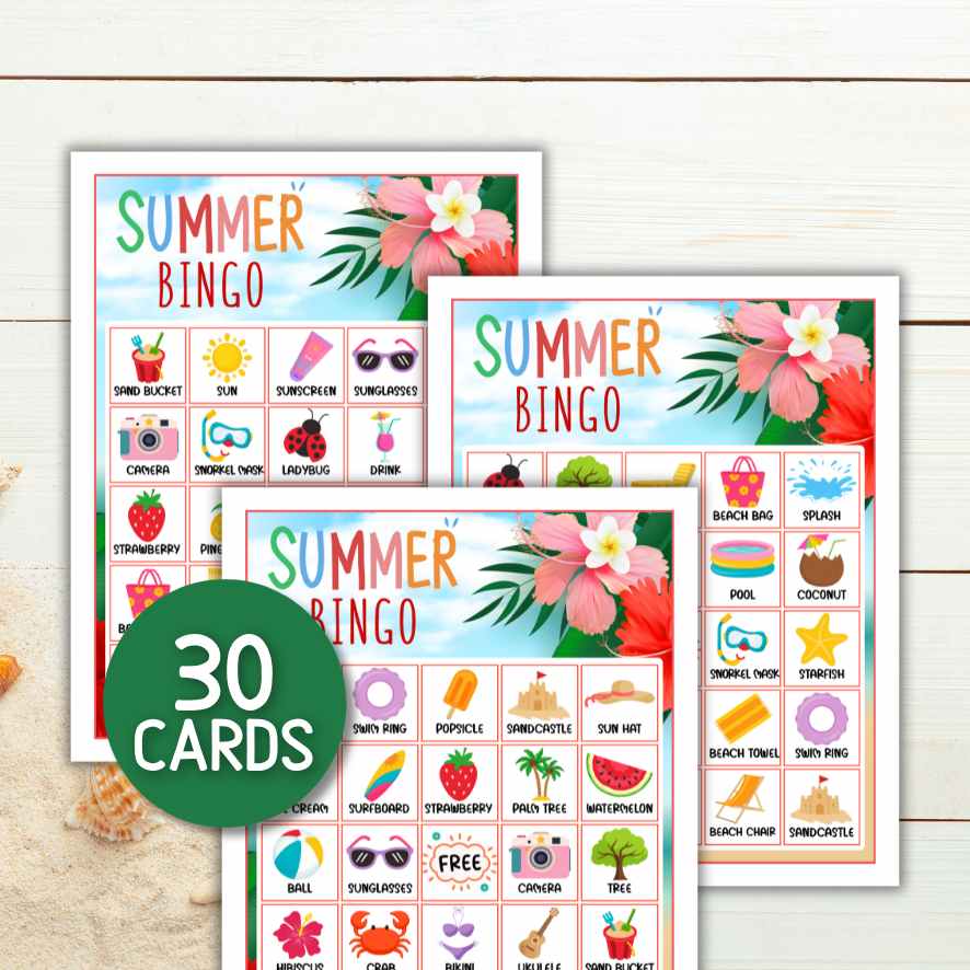 30 SUMMER BINGO CARDS - Image 3