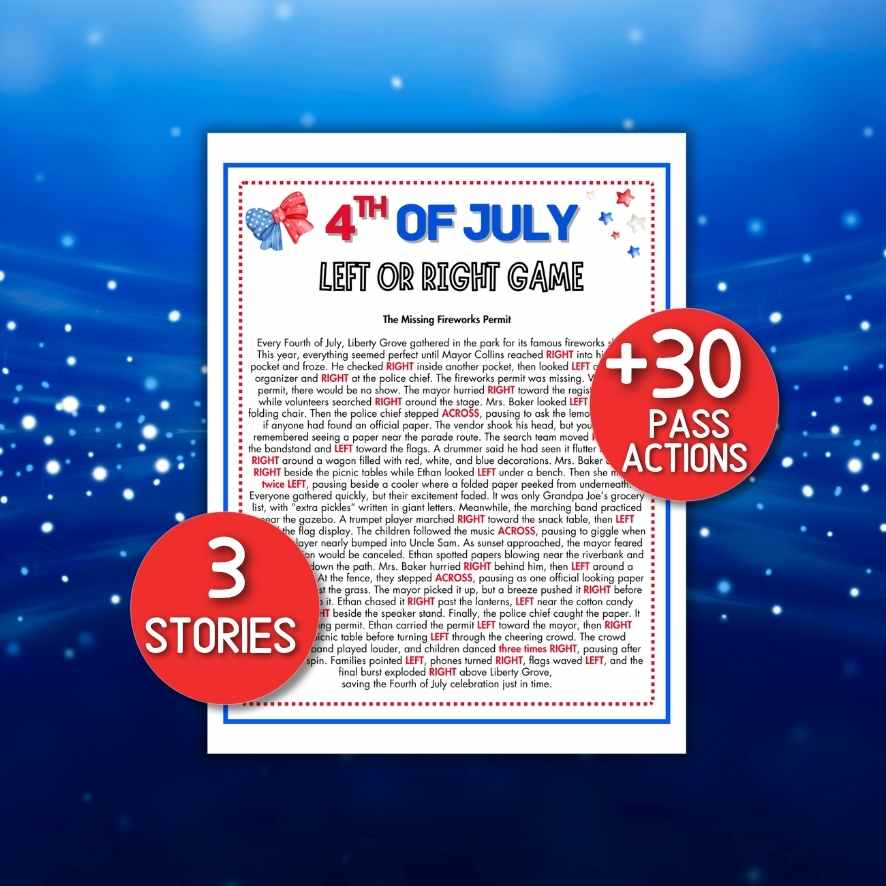 4TH OF JULY LEFT OR RIGHT GAME