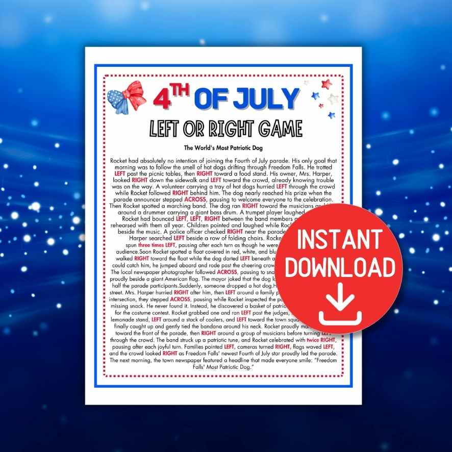 4TH OF JULY LEFT OR RIGHT GAME - Image 2