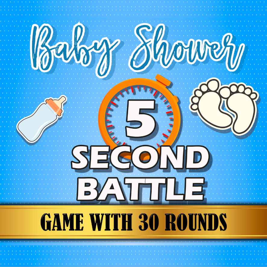 5 SECOND BATTLE BABY SHOWER BOY GAME