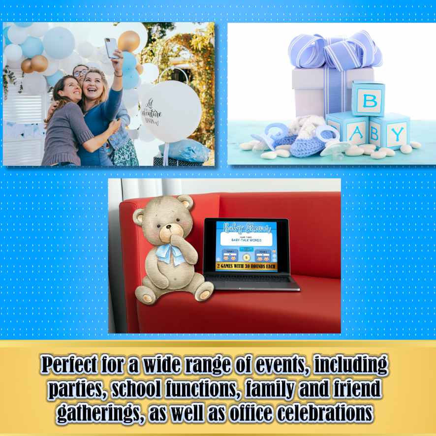 5 SECOND BATTLE BABY SHOWER BOY GAME - Image 2