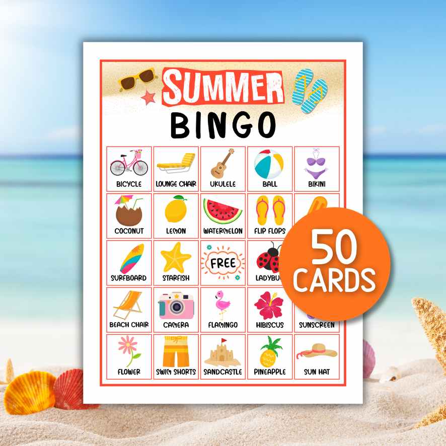 50 SUMMER BINGO CARDS - Image 3