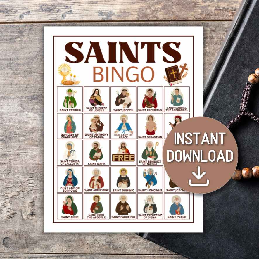 ALL SAINT“S DAY CATHOLIC SAINTS BINGO - Image 2