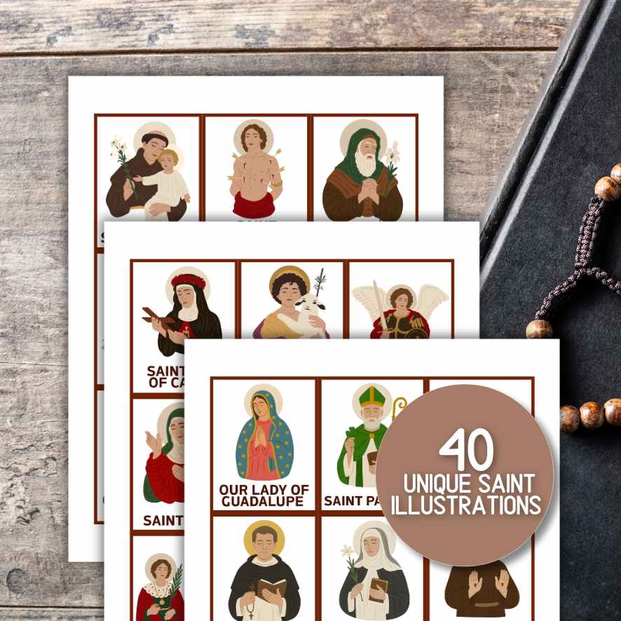 ALL SAINT“S DAY CATHOLIC SAINTS BINGO - Image 4