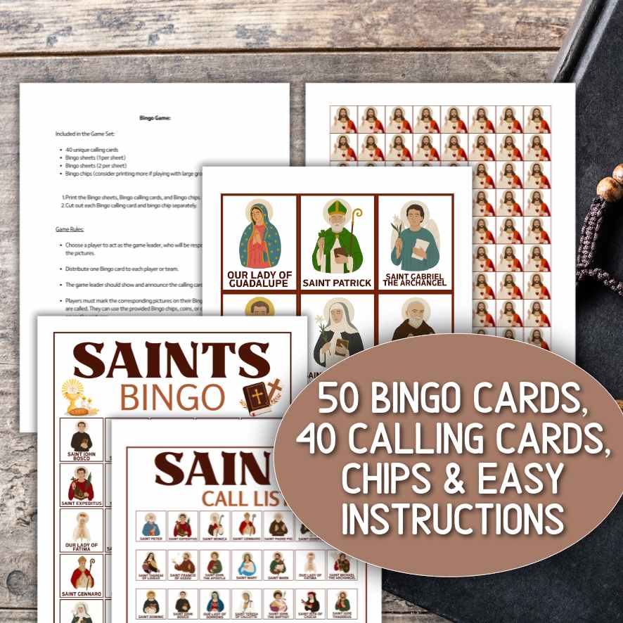 ALL SAINT“S DAY CATHOLIC SAINTS BINGO - Image 5