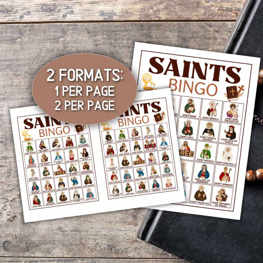 ALL SAINT“S DAY CATHOLIC SAINTS BINGO - Image 7