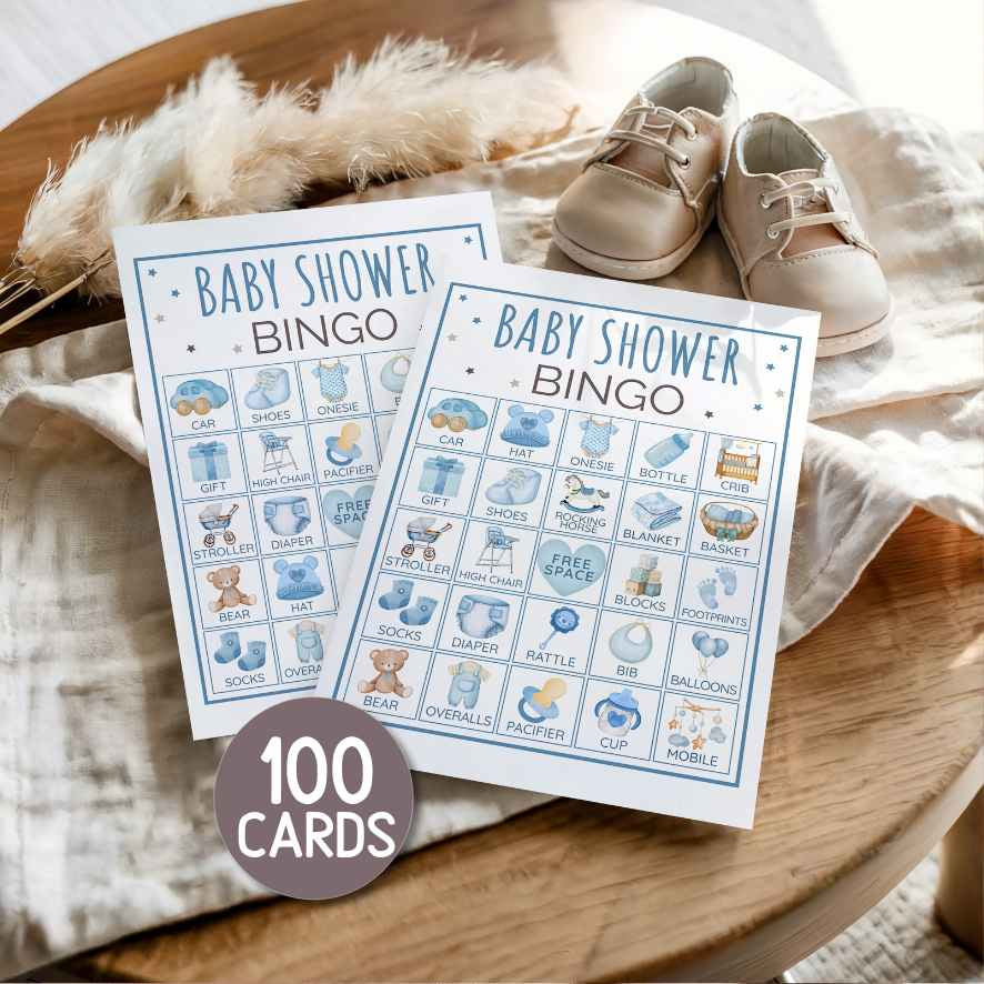 BABY SHOWER BOY BINGO PRINTABLE
