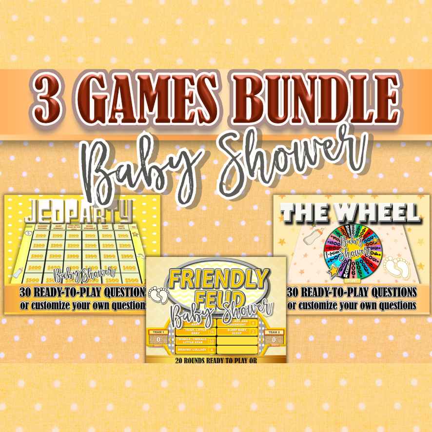 BABY SHOWER BUNDLE VIRTUAL EDITABLE