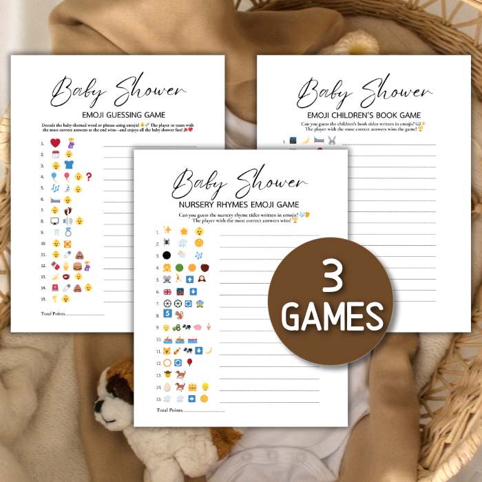 BABY SHOWER EMOJI GAME BUNDLE - Image 4