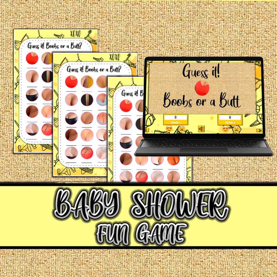 BABY SHOWER GAME BOOBS OR BUTT - Image 2