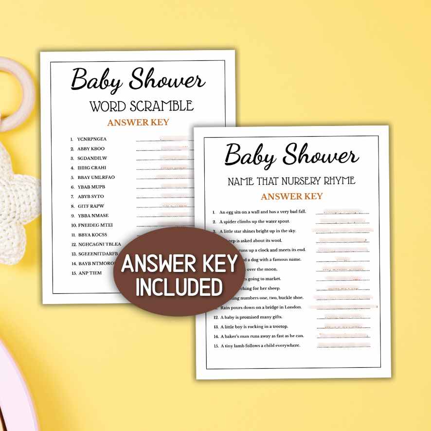 BABY SHOWER GAMES PRINTABLE - Image 5