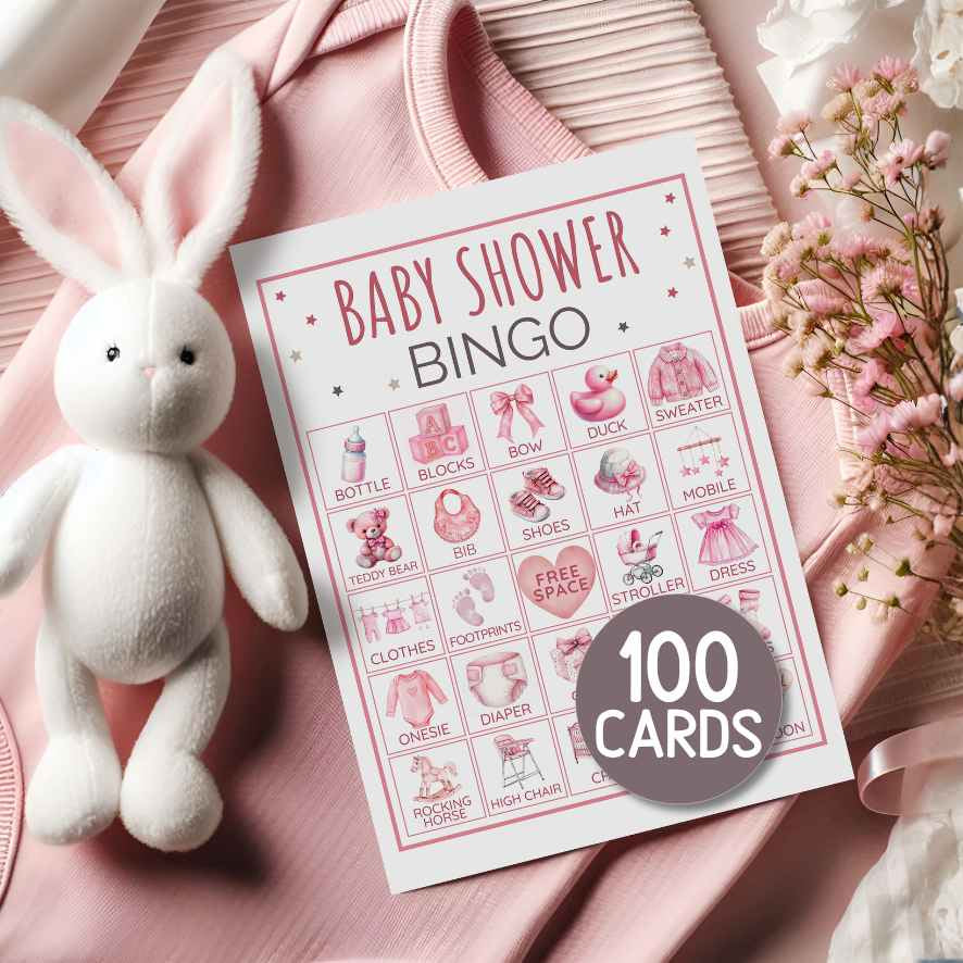 BABY SHOWER GIRL BINGO PRINTABLE