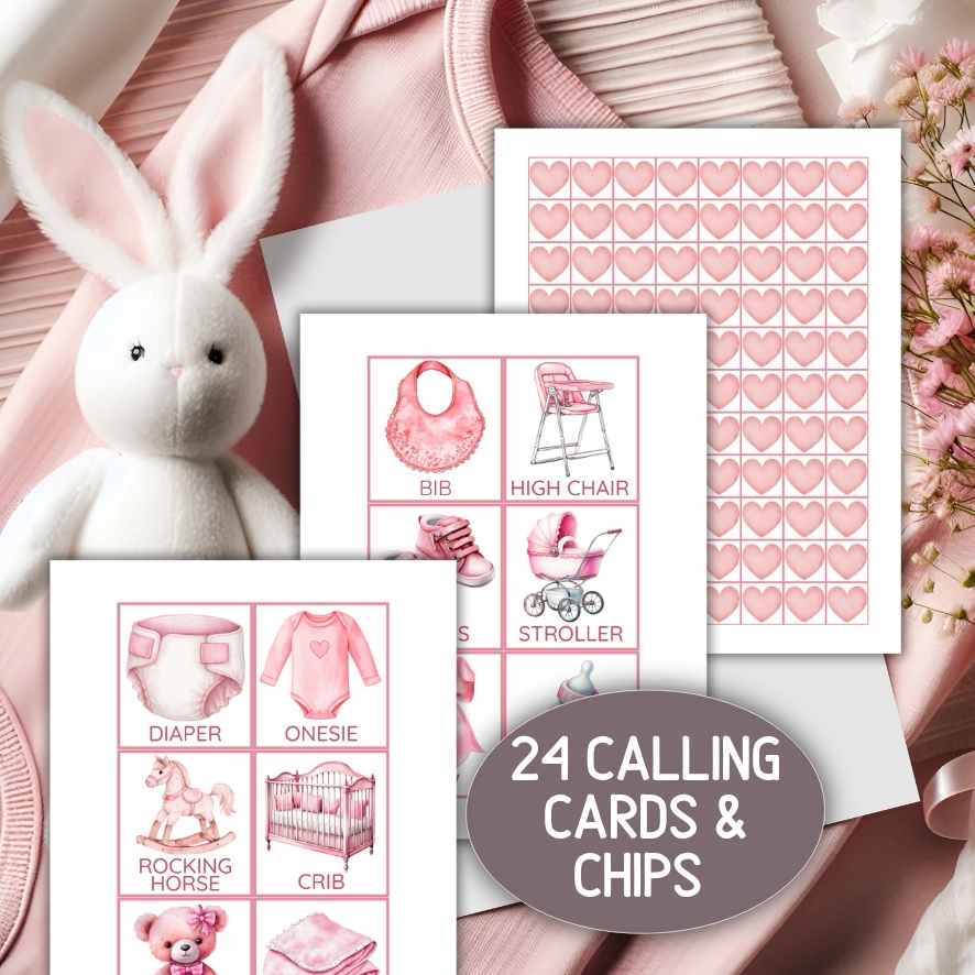 BABY SHOWER GIRL BINGO PRINTABLE - Image 6