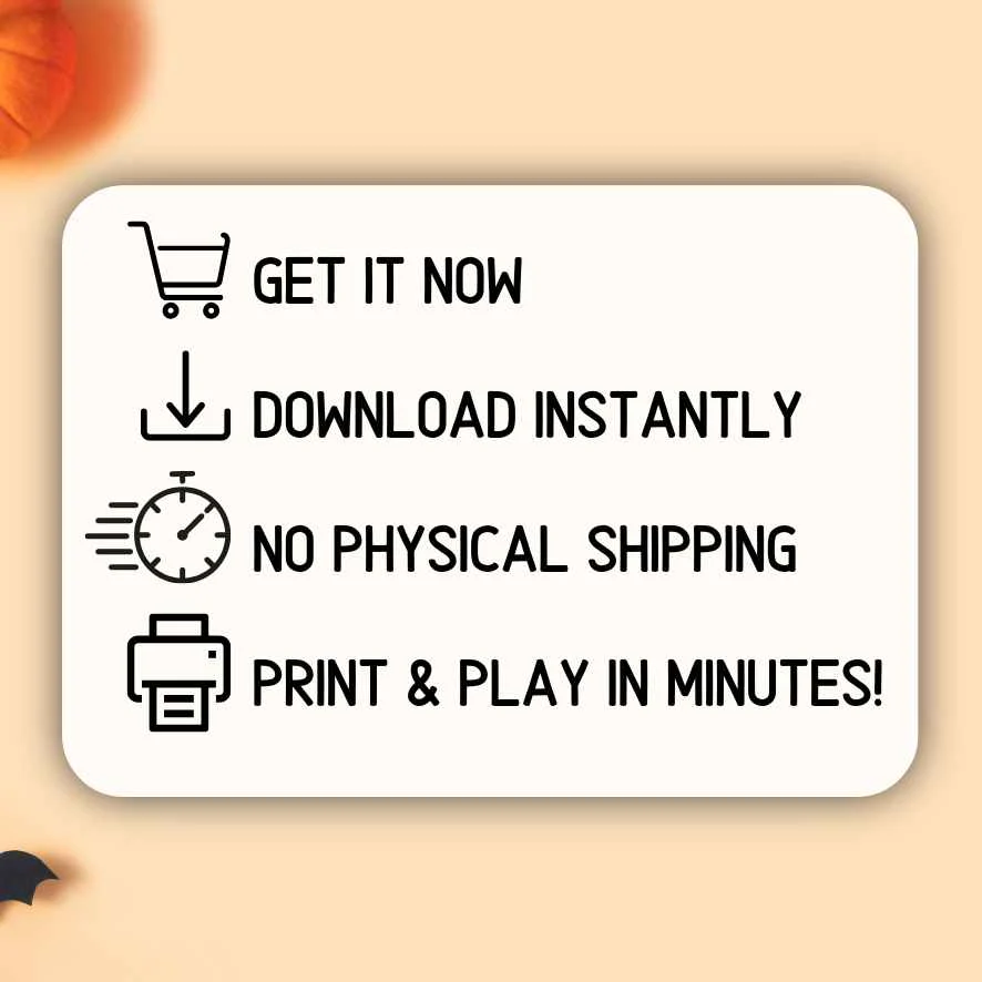 BABY SHOWER HALLOWEEN BINGO GAME - Image 8