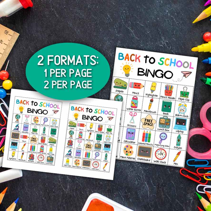 BACK TO SCHOOL BINGO PRINTABLE - Image 6