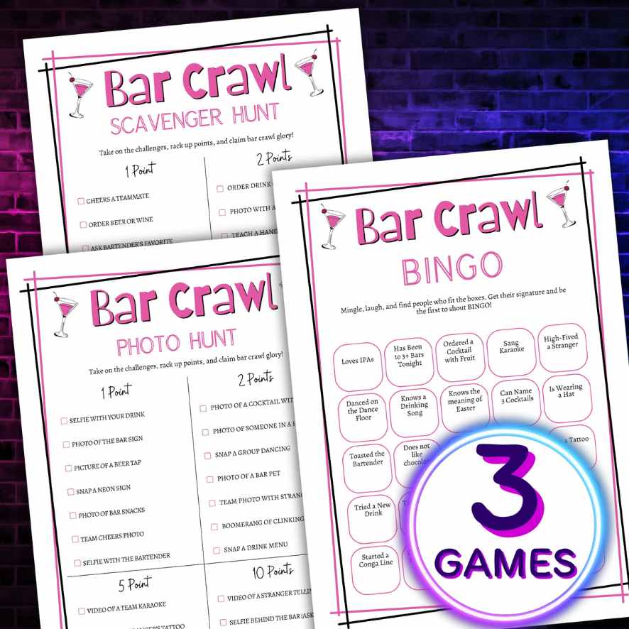 BAR CRAWL GAMES GIRLS