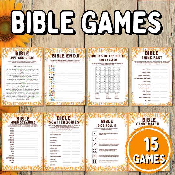 Bible Games for Adults and Youth Groups