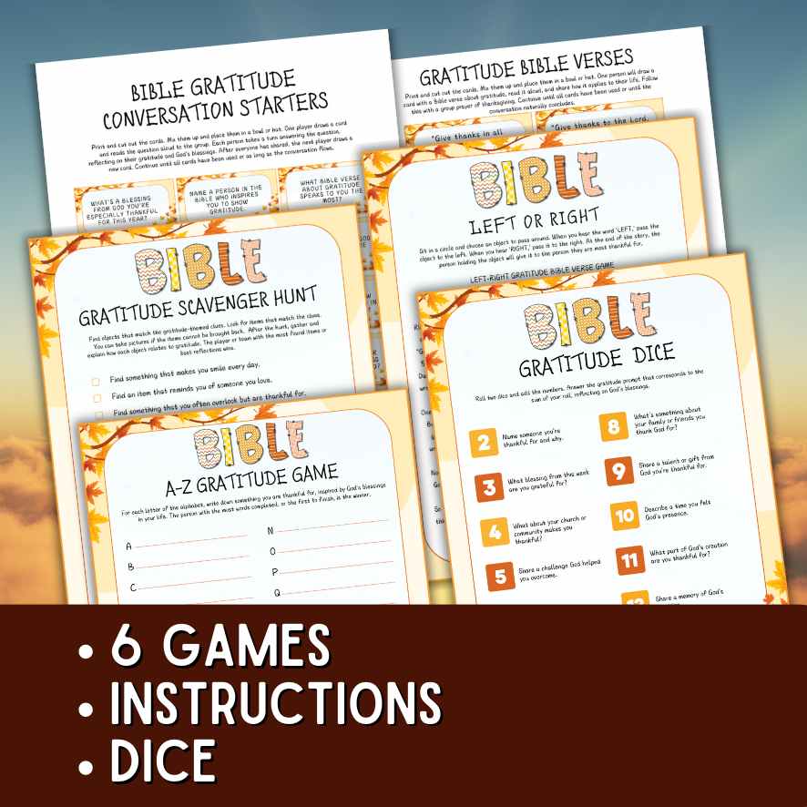 BIBLE GRATITUDE GAMES - Image 3