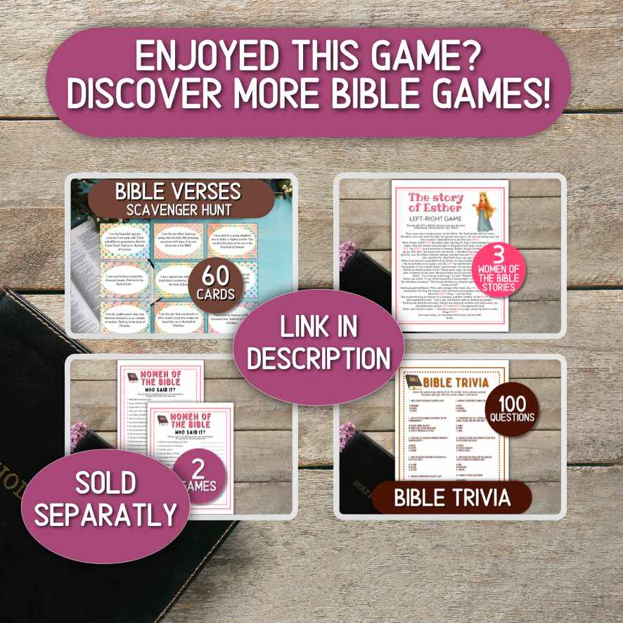 BIBLE LEFT RIGHT TEA PARTY GAME - Image 6