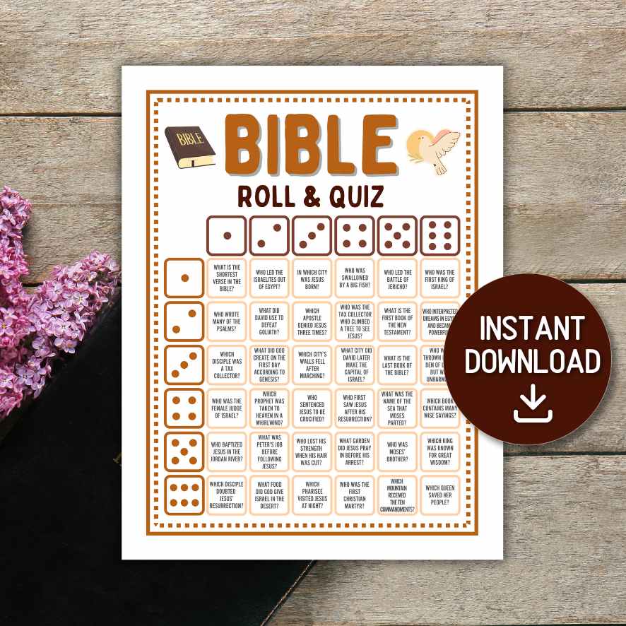 BIBLE ROLL AND QUIZ DICE GAME
