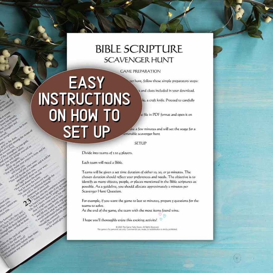 BIBLE SCAVENGER HUNT PRINTABLE GAME - Image 5