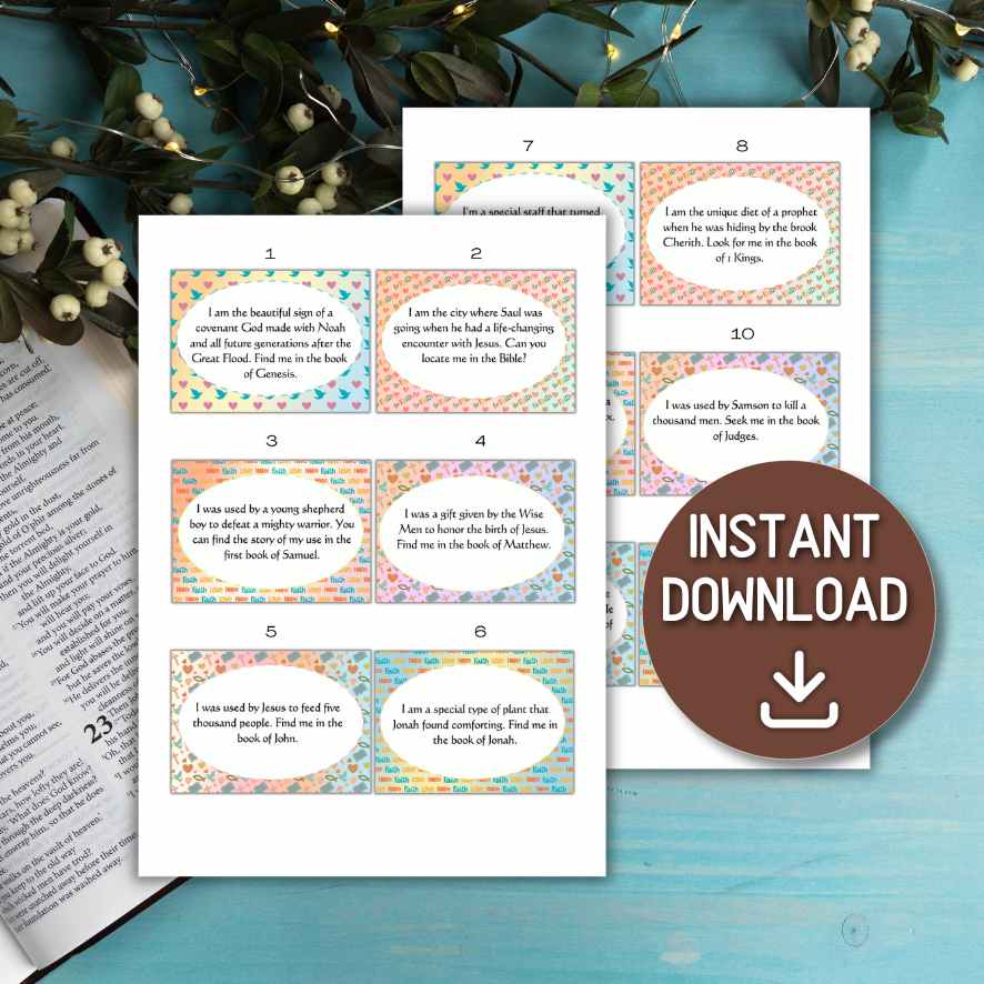 BIBLE SCAVENGER HUNT PRINTABLE GAME - Image 6