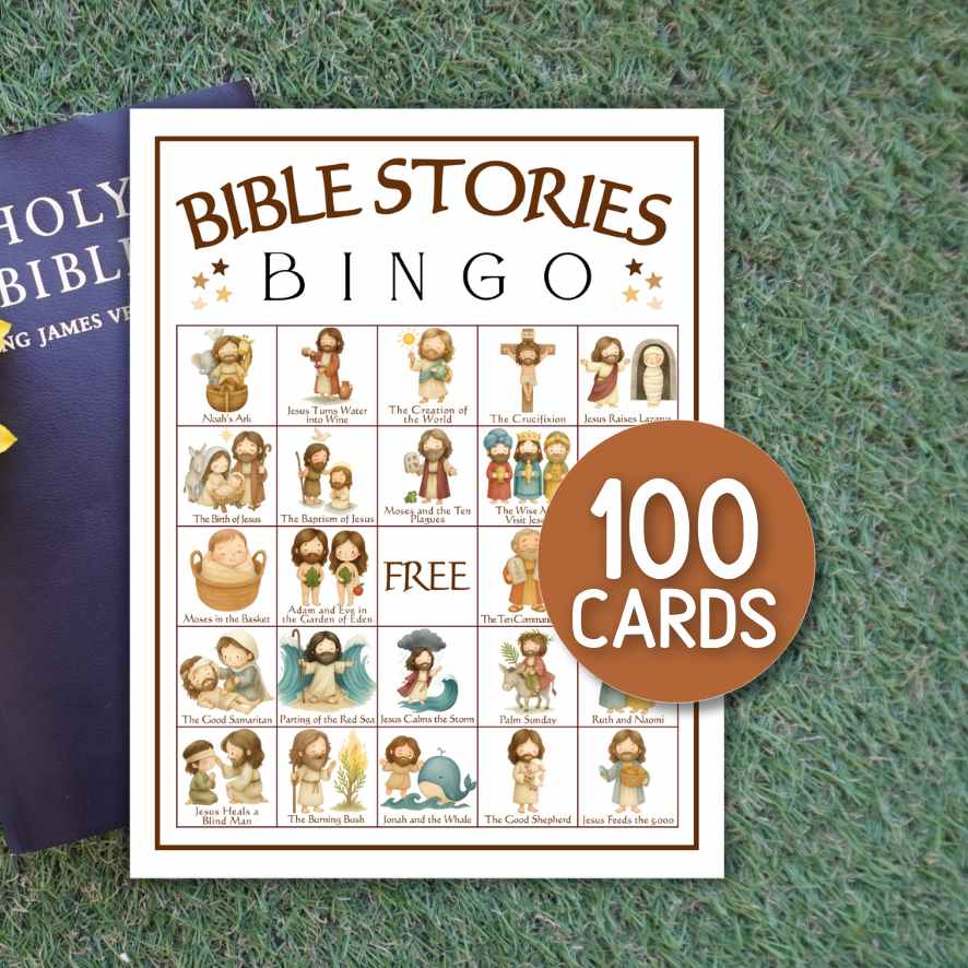 BIBLE STORIES 100 BINGO CARDS - Image 3