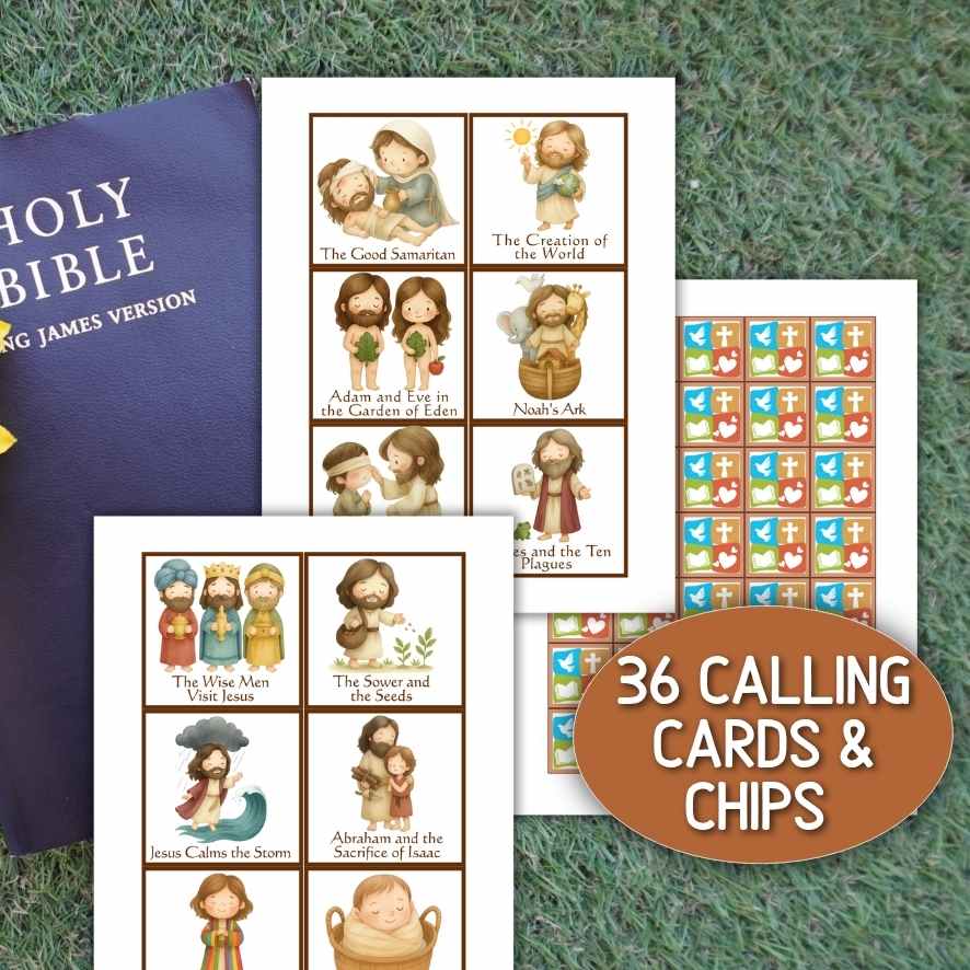 BIBLE STORIES 100 BINGO CARDS - Image 4