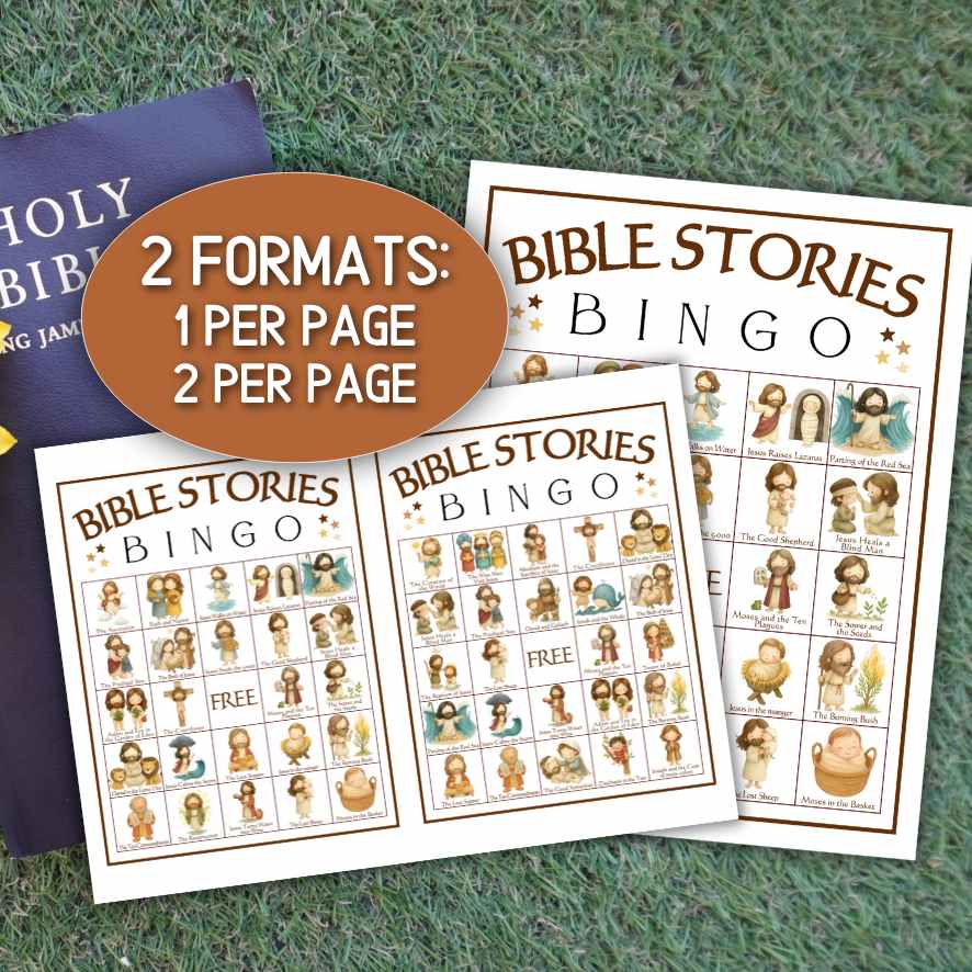 BIBLE STORIES 100 BINGO CARDS - Image 7