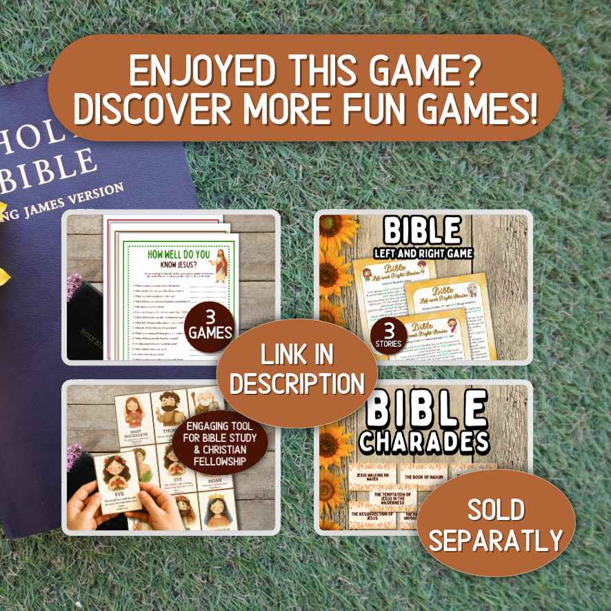 BIBLE STORIES 100 BINGO CARDS - Image 9