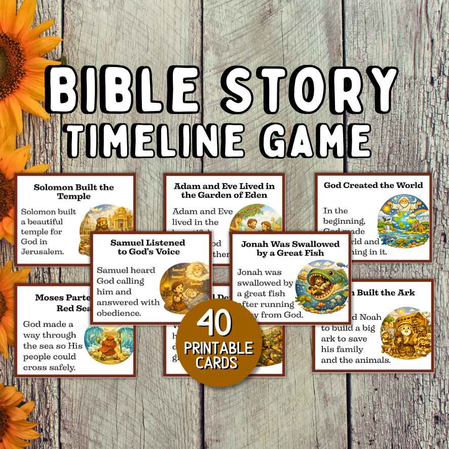 BIBLE STORY TIMELINE GAME FOR KIDS