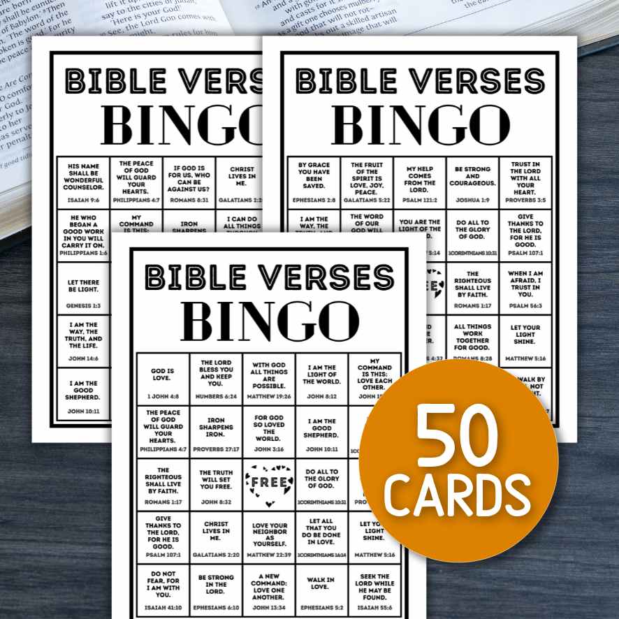 BIBLE VERSE GAME BINGO PRINTABLE - Image 3
