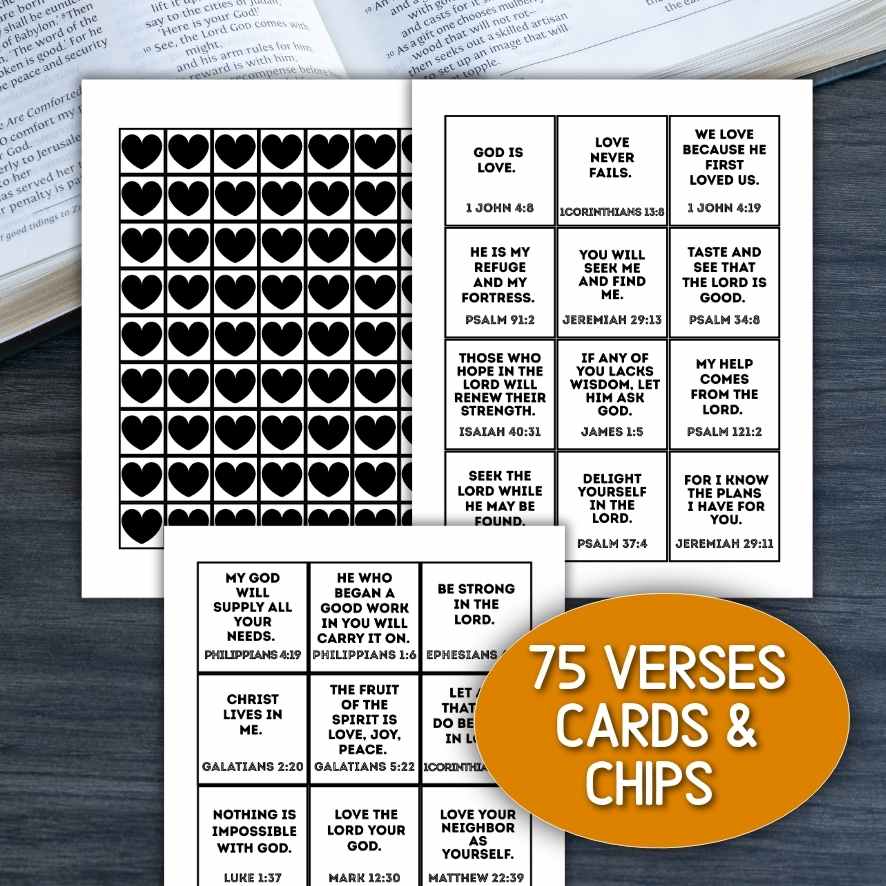 BIBLE VERSE GAME BINGO PRINTABLE - Image 4