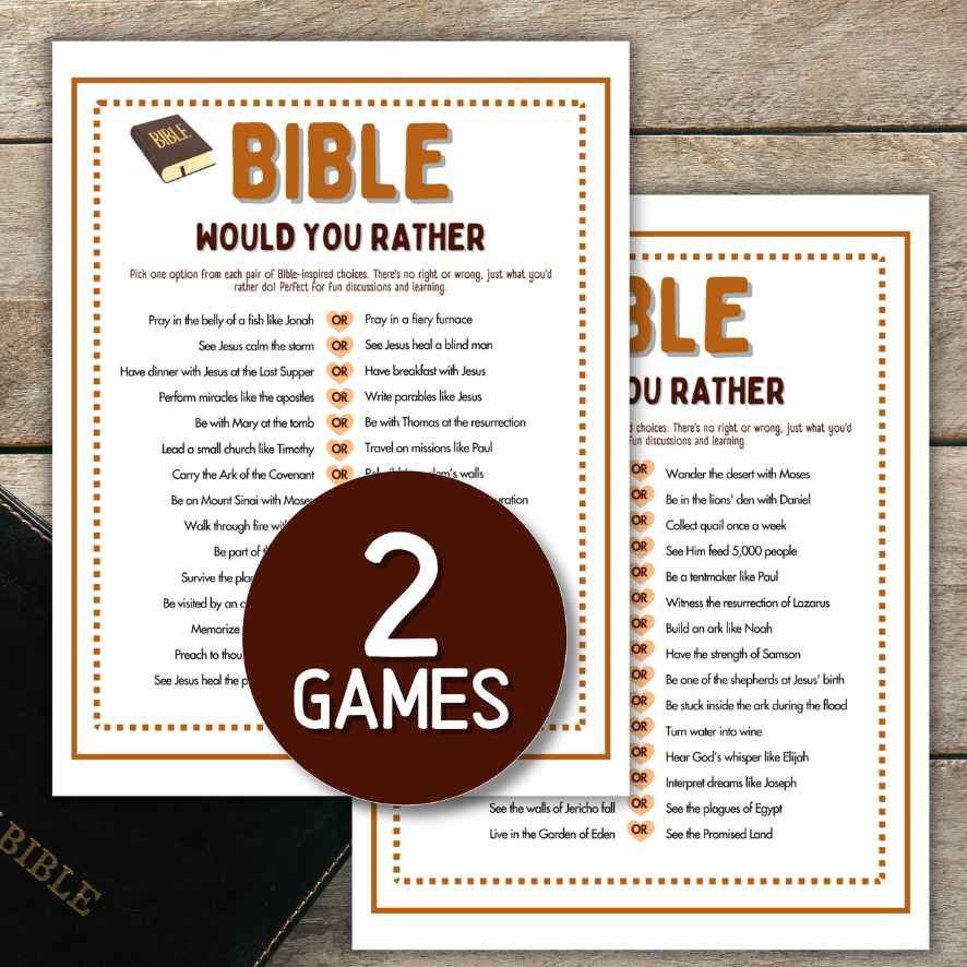 BIBLE WOULD YOU RATHER GAME - Image 2