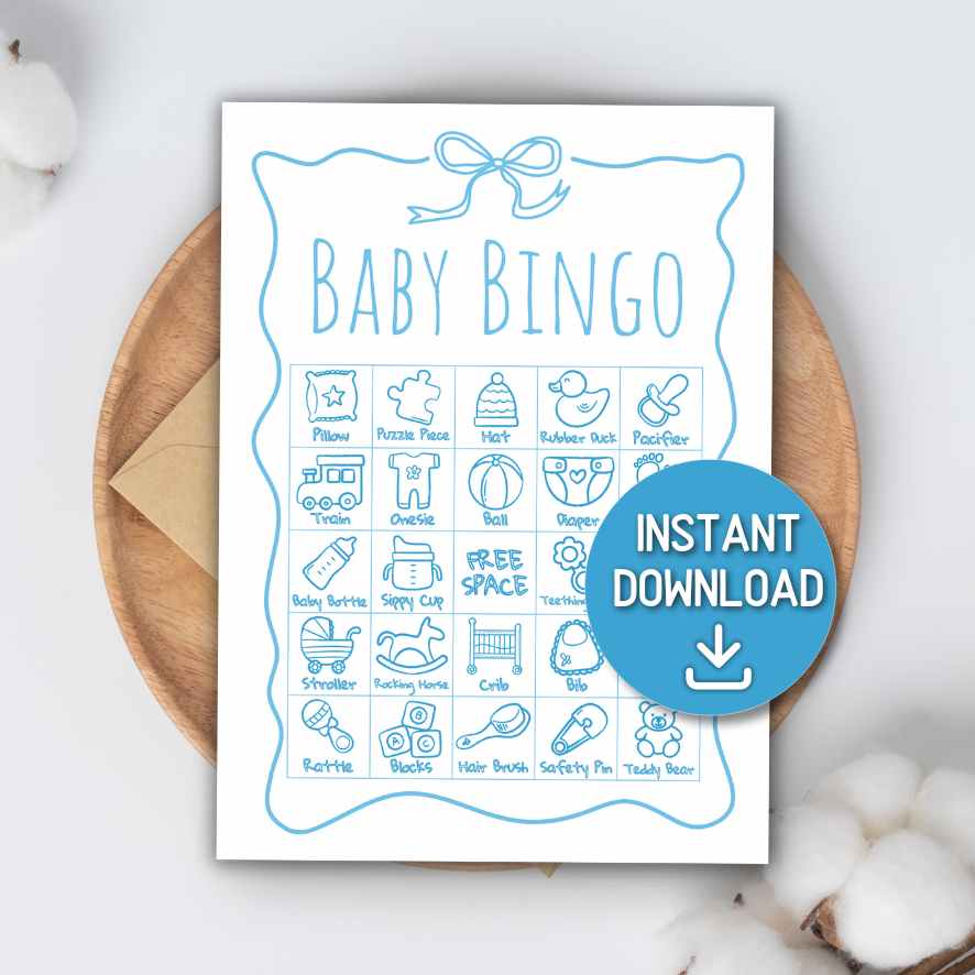 BINGO BABY SHOWER BOY PRINTABLE - Image 2