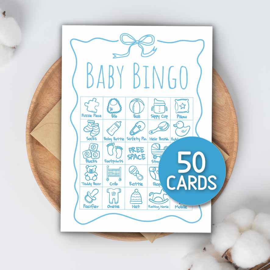 BINGO BABY SHOWER BOY PRINTABLE - Image 3