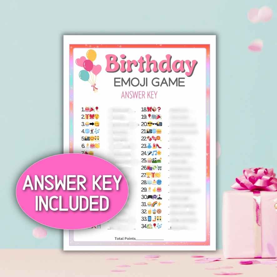 BIRTHDAY EMOJI GAME FOR TEENS - Image 3