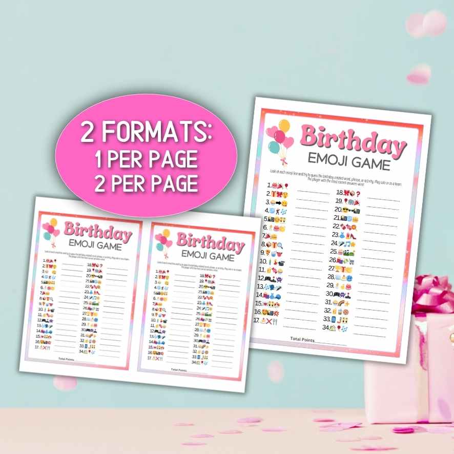 BIRTHDAY EMOJI GAME FOR TEENS - Image 4