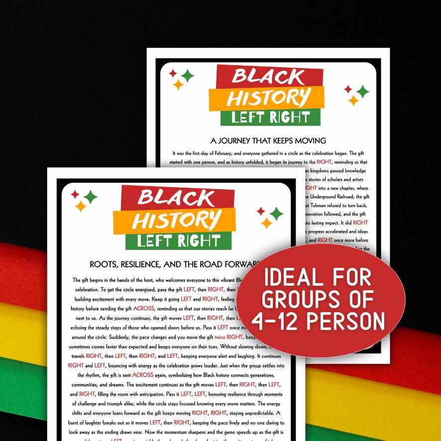 BLACK HISTORY MONTH LEFT RIGHT GAMES - Image 5