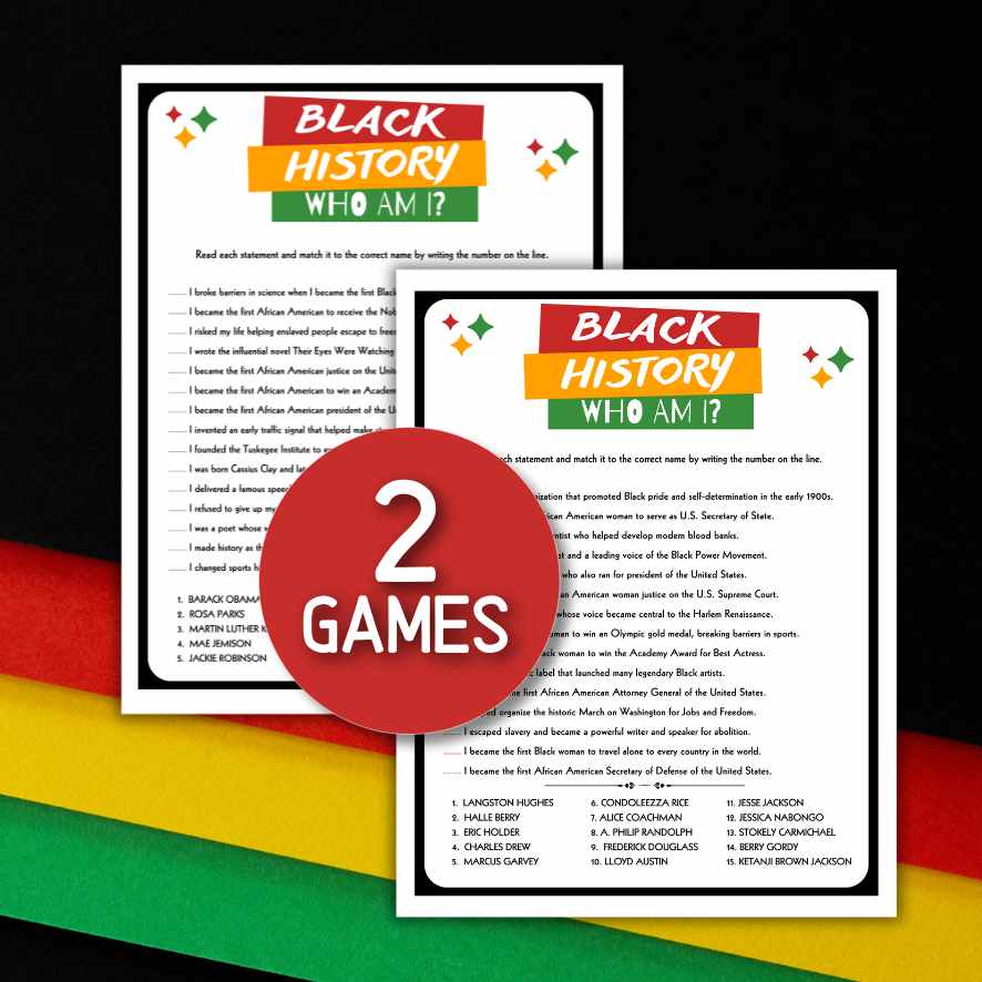 BLACK HISTORY WHO AM I PRINTABLE - Image 3