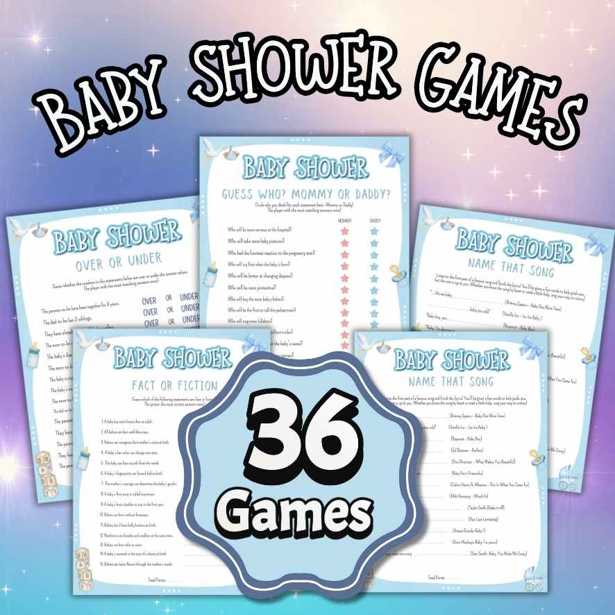 BLUE BABY SHOWER GAMES