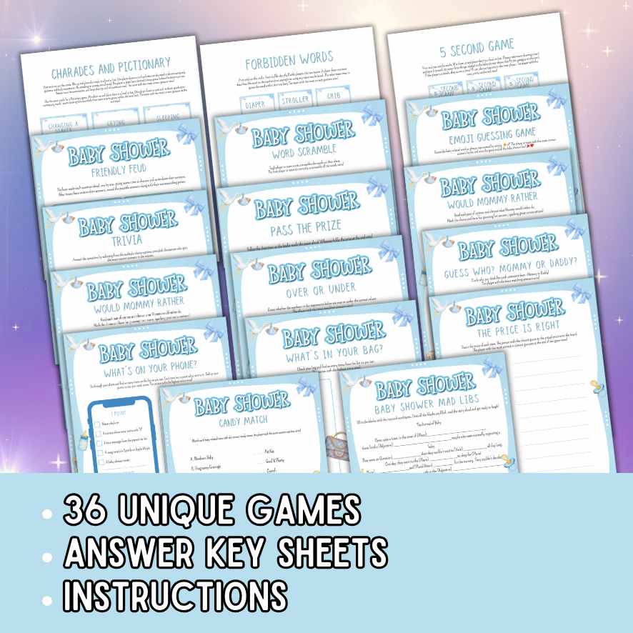 BLUE BABY SHOWER GAMES - Image 3