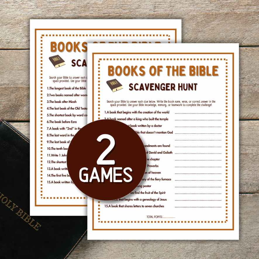 BOOKS OF THE BIBLE SCAVENGER HUNT - Image 2