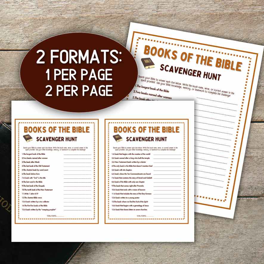 BOOKS OF THE BIBLE SCAVENGER HUNT - Image 4
