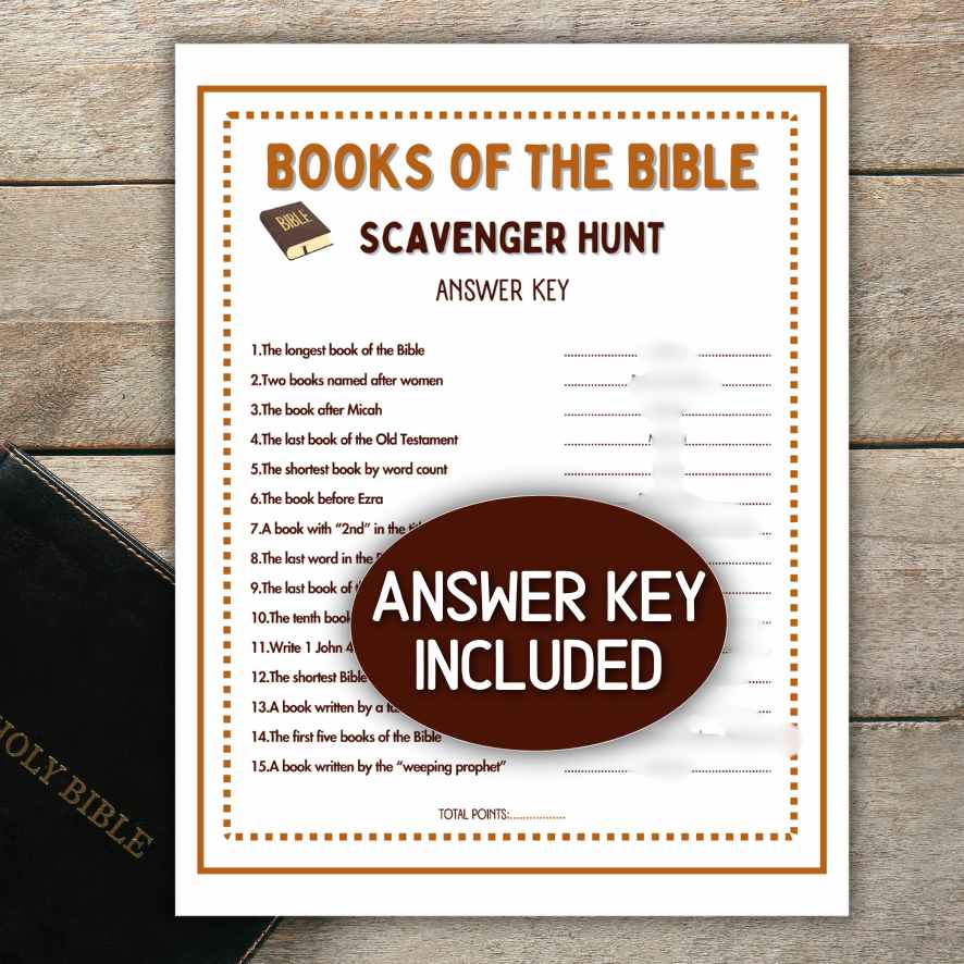 BOOKS OF THE BIBLE SCAVENGER HUNT - Image 5