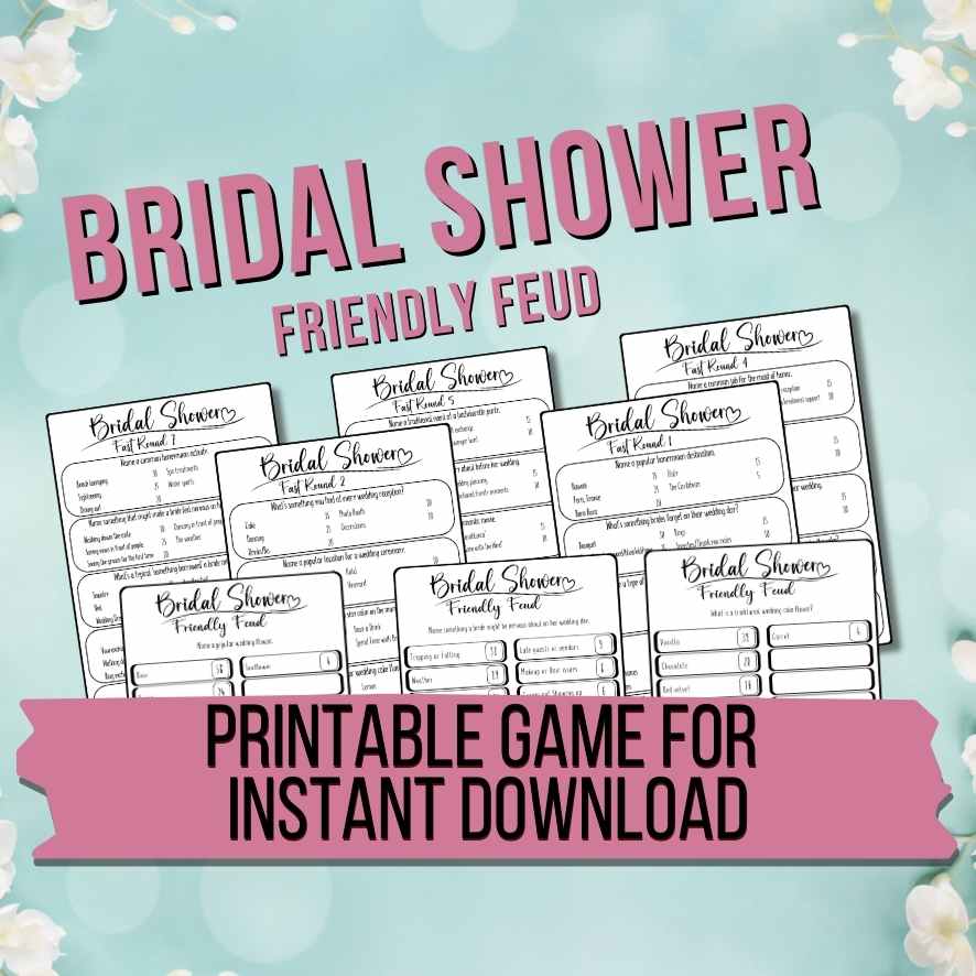 BRIDAL FEUD PRINTABLE GAME - Image 4